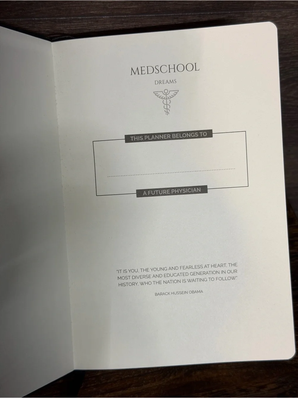 MedSchool Dreams Pre-Med Planner Gift Set w/ Pen NEW